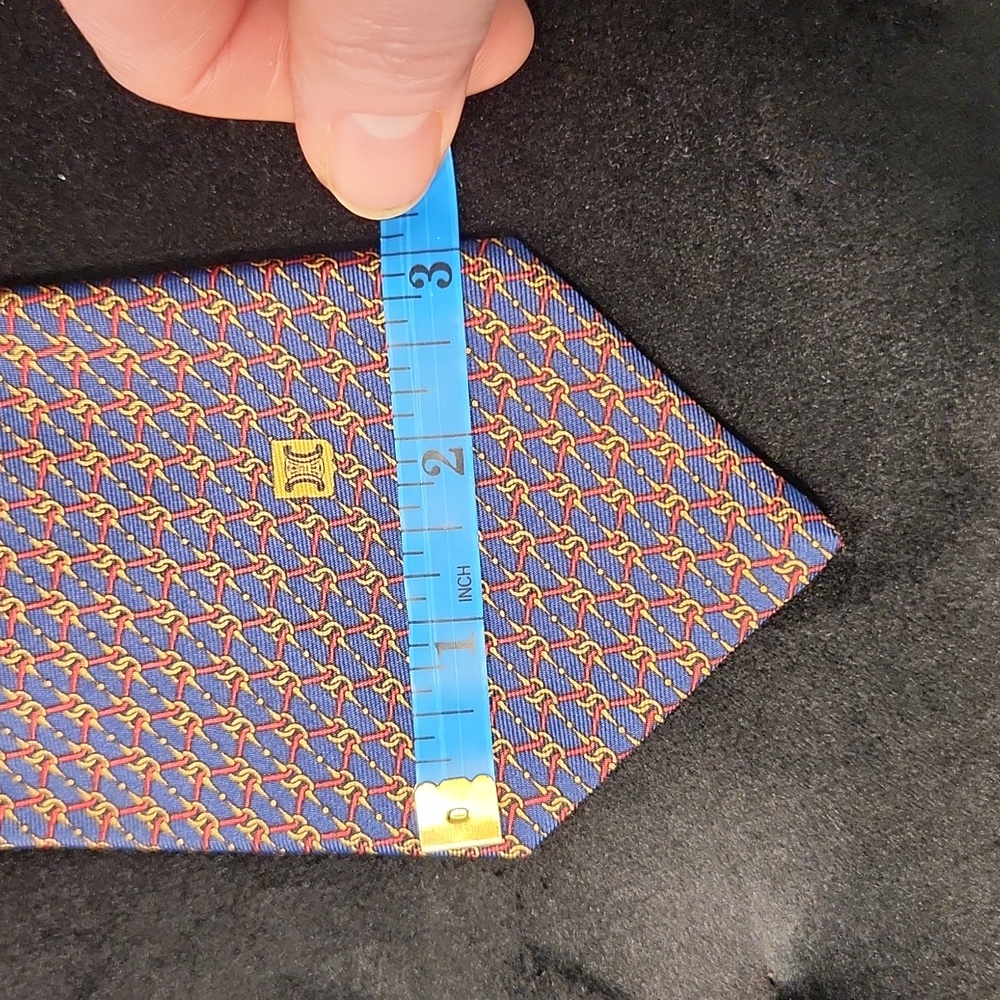 Celine Necktie 100% silk - Picture 5 of 6